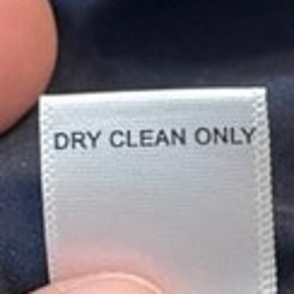 Banana Republic Women's Navy Dress with Flounce Skirt Exposed Back Zipper Sz 8 - Picture 7 of 7